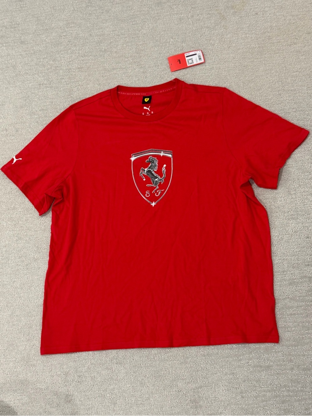 PUMA Men's Standard Scuderia Ferrari Formula 1 Graphic T-Shirt, Big Shield Tonal